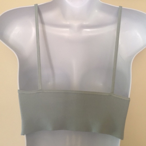 NEW Free People Gray/Blue Ali Crop Bra - Picture 5 of 6